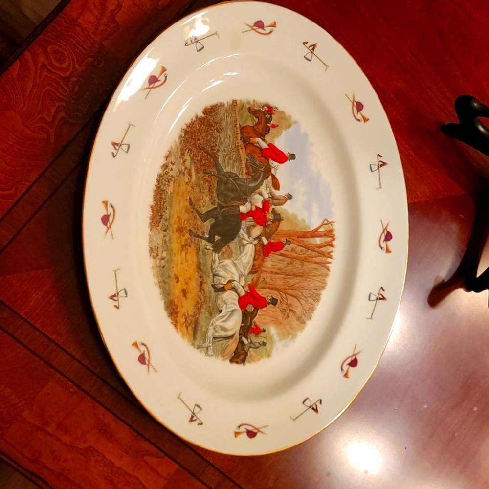 Crown Victorian Bone China serving platter